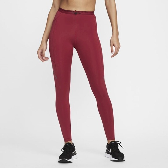 Nike Pants - Nike Epic Luxe Running Leggings Womens Small Red Run Division DM7749 690